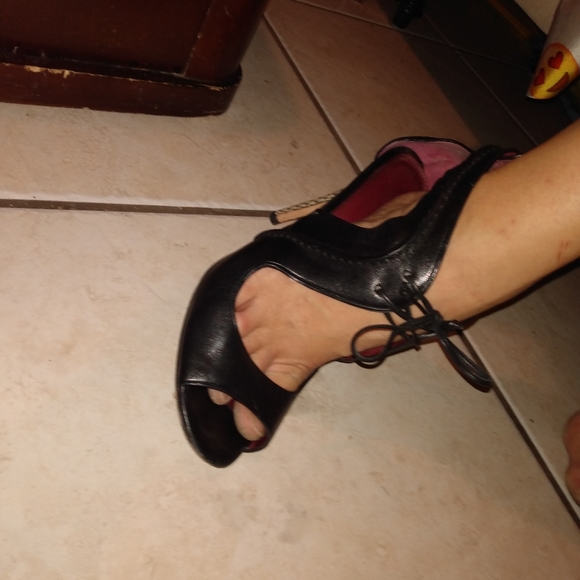 Coach Lace Up Adorable Heels Snakeskin heel - Picture 4 of 13